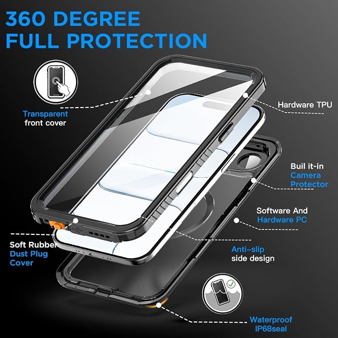 AICase for iPhone Air Case Waterproof Clear - Image 6