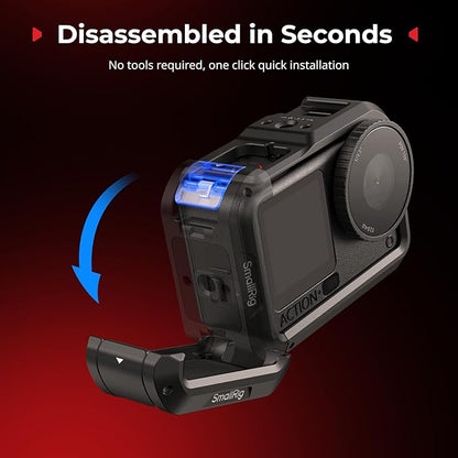SmallRig Cage for DJI Osmo Action 6, Aluminum Alloy Camera Cage - Image 3