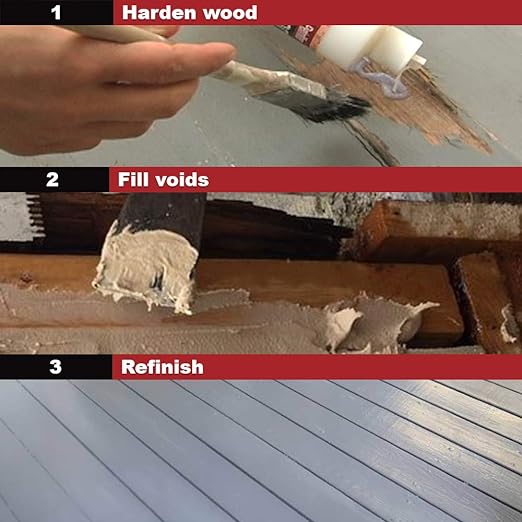 PC-Products PC-Woody Wood Repair Epoxy Paste, Two-Part 12 oz, and PC-Petrifier - Image 3
