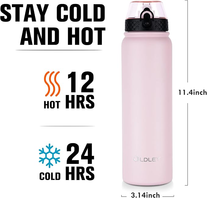 Oldley Insulated Water Bottle 32oz Water Bottles - Image 3