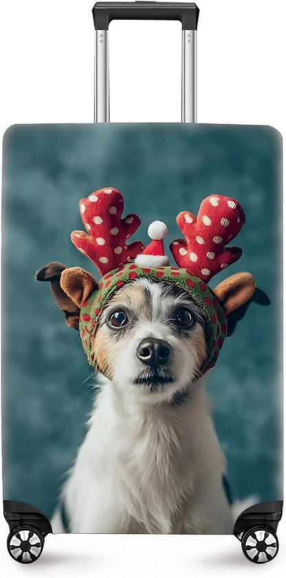 ANNA QUEEN Christmas Dog Luggage Cover, Cute Puppy by ANNAQUEEN