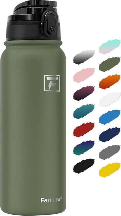 Fanhaw 20 oz Insulated Stainless Steel Water Bottle by FANHAW