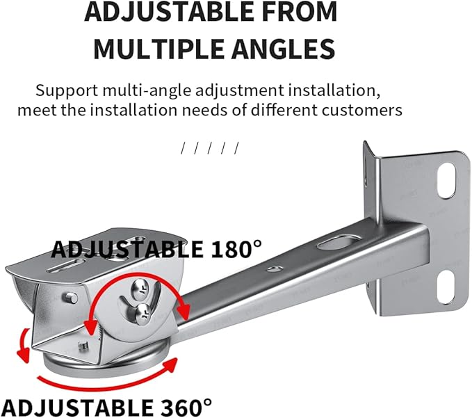 ZT-NET Security Camera Corner Pole Mounting Bracket Stainless Steel Mount - Image 3