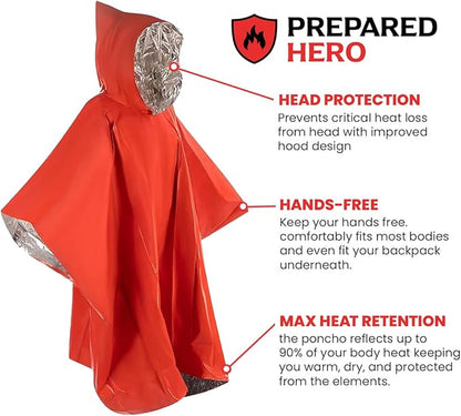 Hero Prepared Survival Tool Poncho - Image 5