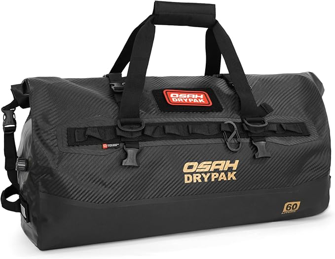 OSAH DRYPAK Waterproof Duffel Bag 25L/40L/60L – Heavy-Duty Motorcycle Tail Bag by OSAHDRYPAK
