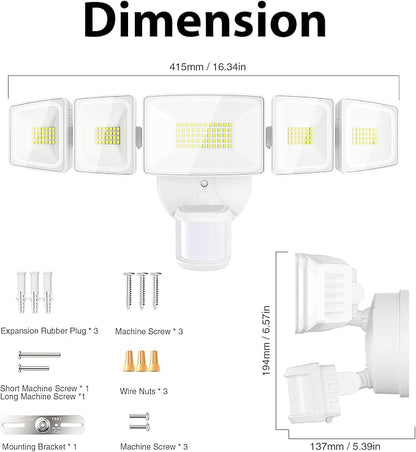 Onforu 150W 15000LM LED Security Lights Motion Sensor Outdoor, Dusk to Dawn - Image 9