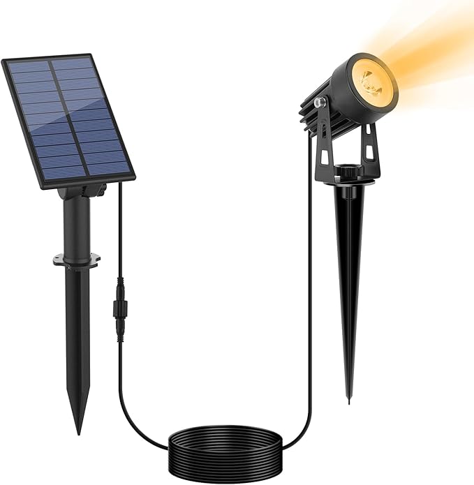 APONUO Metal Solar Spot Lights Outdoor by APONUO