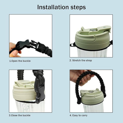 Water Bottle Handle Strap Paracord Handle Strap Cord - Image 5