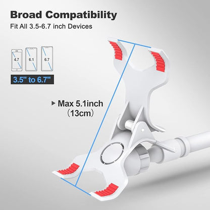 Gooseneck Cell Phone Holder, Universal 360 Flexible Phone Stand Lazy Bracket - Image 3