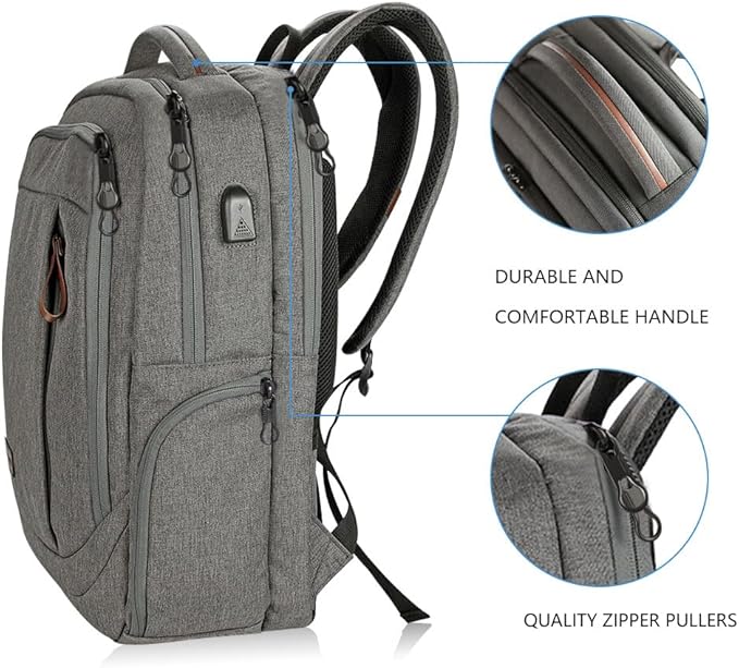 KROSER Laptop Backpack Large Computer Backpack Fits up to 17.3 Inch Laptop - Image 5