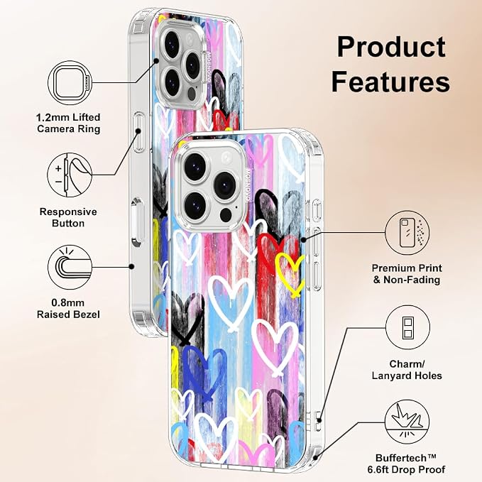 MOSNOVO for iPhone 16 Pro Max Case, Shockproof Military-Grade Protection 6.6ft - Image 6