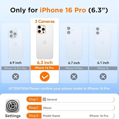 WIFORT for iPhone 16 Pro Waterproof Case, Fit for Magsafe Full Body Magnetic - Image 2