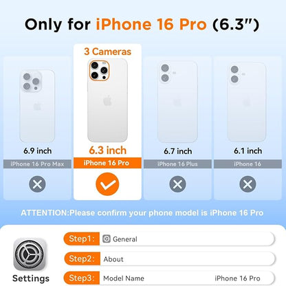 WIFORT for iPhone 16 Pro Waterproof Case, Fit for Magsafe Full Body Magnetic - Image 2
