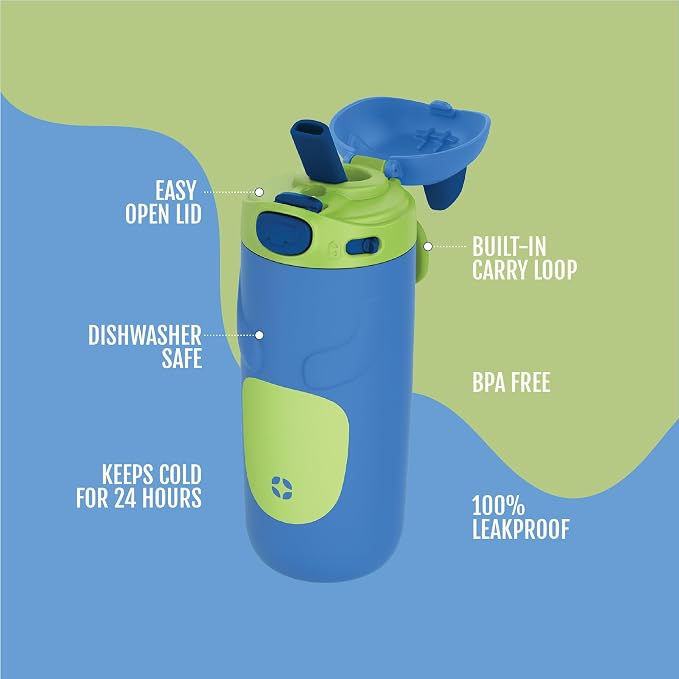 Ello Ellies 12oz Vacuum Insulated Stainless Steel Kids Water Bottle - Image 2
