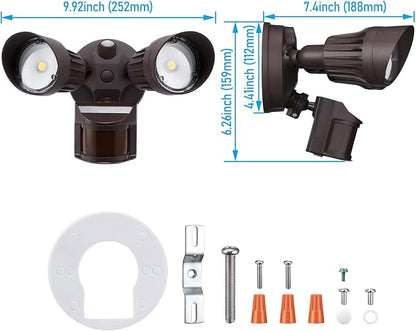 LEONLITE COB LED Security Light, Motion Sensor Outdoor Lights, Dusk to Dawn - Image 8