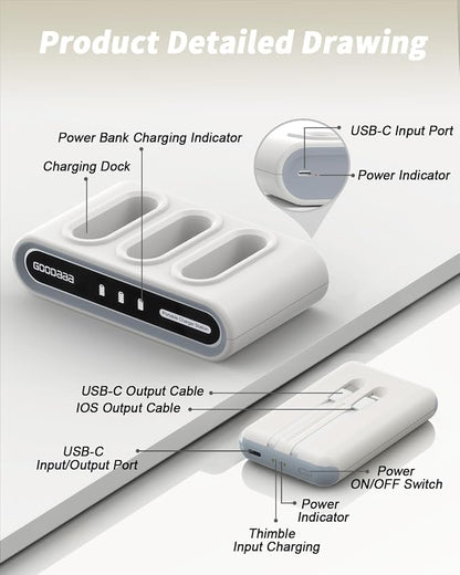 GOODaaa Portable Charger, 3 Outputs 1 Inputs Family Power Hub - Image 9