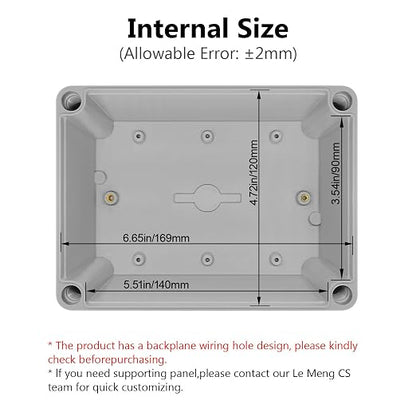 LeMotech Junction Box IP67 Waterproof Dustproof ABS Plastic Project Box - Image 3
