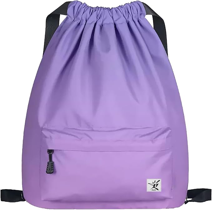 Waterproof Drawstring Bag, Gym Bag Sackpack Sports Beach Backpack by Risefit