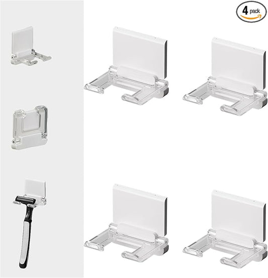 Self-Adhesive Foldable Hook | Wall-Mounted Power Cord Organizer | Razor Holder by JWCE.