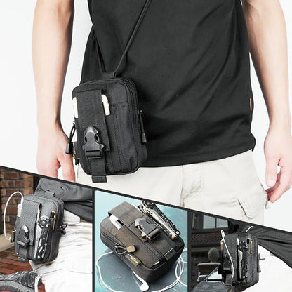 Belt Pouch, Tactical Molle Phone Pouch EDC Utility Pouches Waist Bag, Small - Image 5