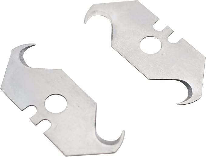 TAODAN 10PCS 1.92x0.74x0.23inch Multipurpose Carbon Steel Hook Shaped Blade - Image 2