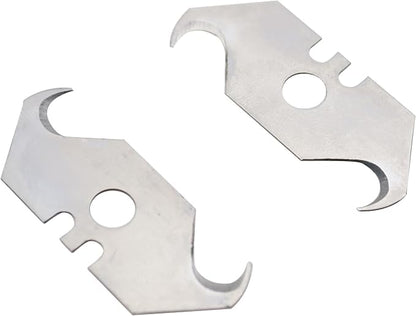 TAODAN 10PCS 1.92x0.74x0.23inch Multipurpose Carbon Steel Hook Shaped Blade - Image 2