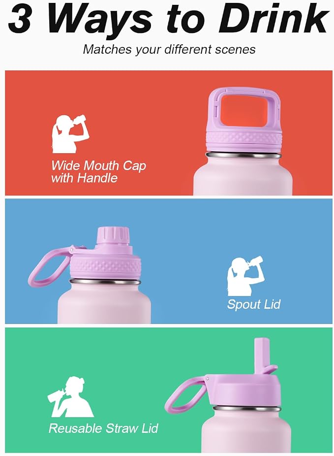 Coolflask Water Bottle 40 oz Insulated - Image 5