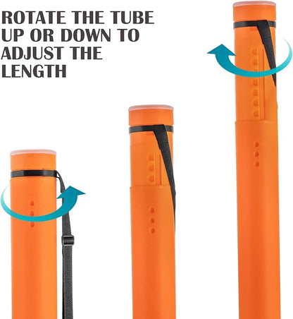 JJRING Orange Poster Tube, Poster Carrying Case - Image 4