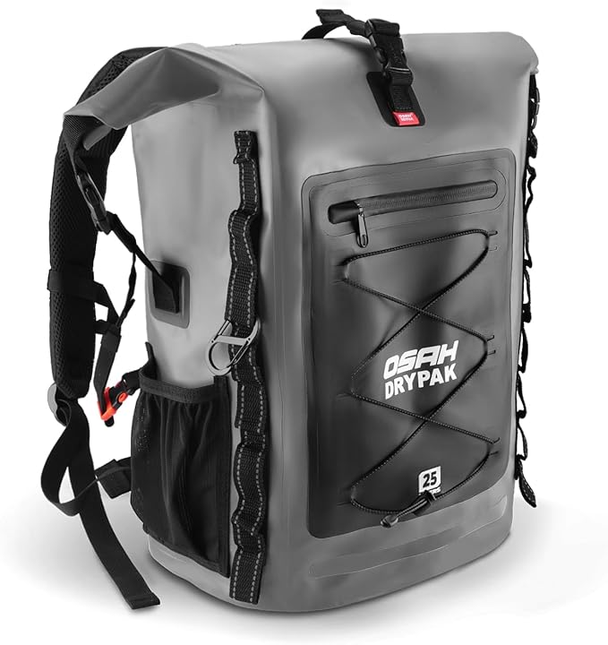 OSAH DRYPAK Waterproof Backpack Dry Bag 25L/35L/55L/85L – Heavy Duty Roll-Top by OSAHDRYPAK
