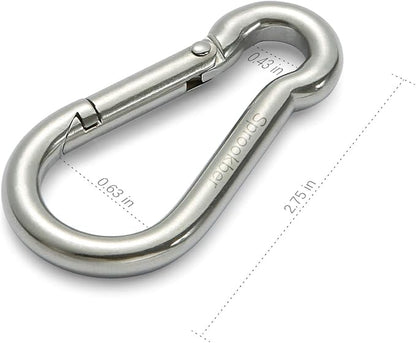 sprookber Stainless Steel Spring Snap Hook Carabiner - Image 2