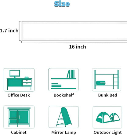 ASOKO Plug-in Under Cabinet Lighting, 16Inch LED Workbench Lights - Image 7