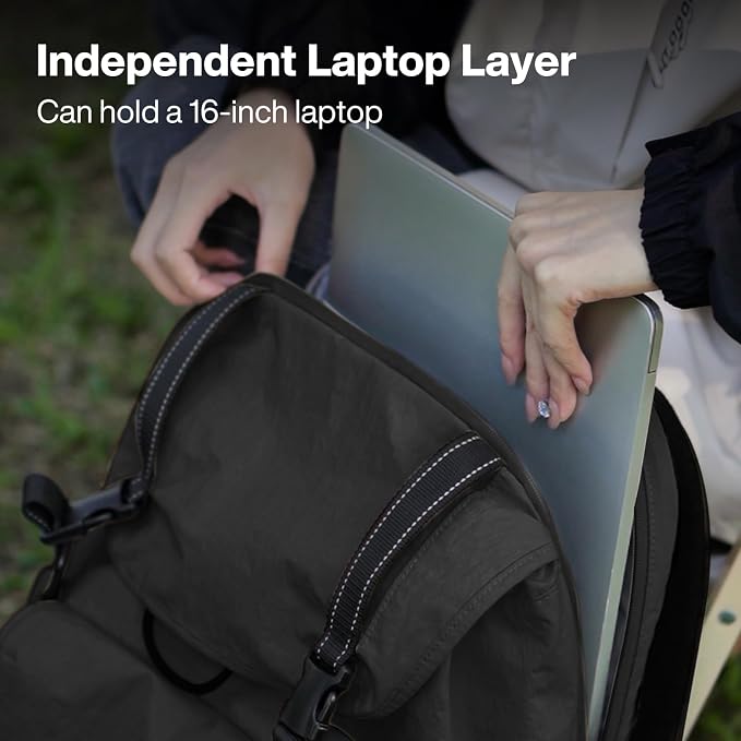 mixi Travel Backpack for Women Men, 18 Inch Carry On Laptop Backpack Flight - Image 3