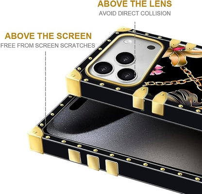 for iPhone 17 Pro Max Case Luxury Golden Decoration - Image 7
