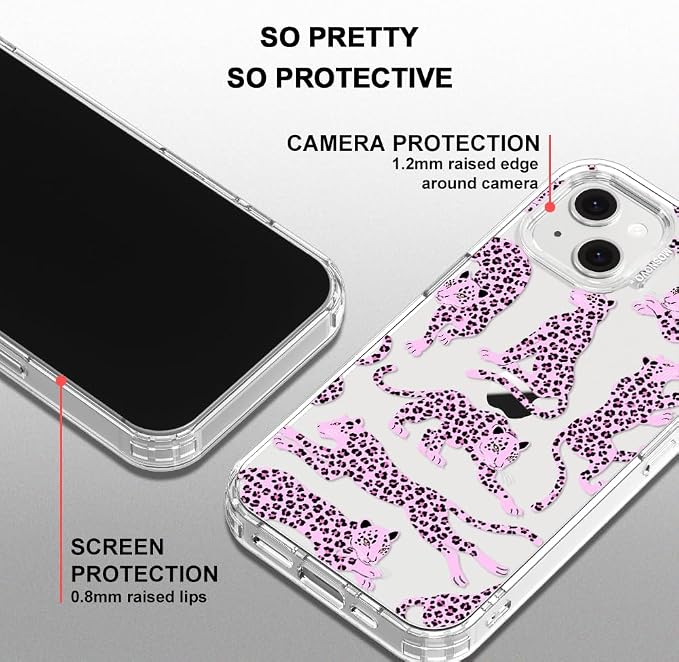MOSNOVO for iPhone 13/14 Case | Military Grade 6.6ft Drop Tested | Clear - Image 5
