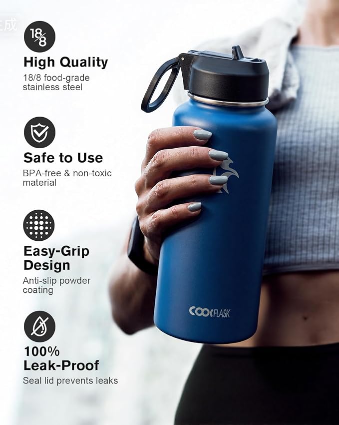 Coolflask Water Bottle 32 oz Insulated - Image 3