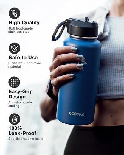 Coolflask Water Bottle 32 oz Insulated - Image 3