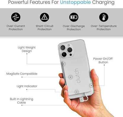 Clutch Pro – World's Thinnest iPhone Charger – Portable Power Bank 5000mAh – - Image 4