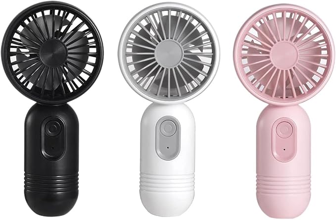 Mini Portable Fan 3 Pack, Cute Handheld Battery Operated Lightweight Small by JODNO