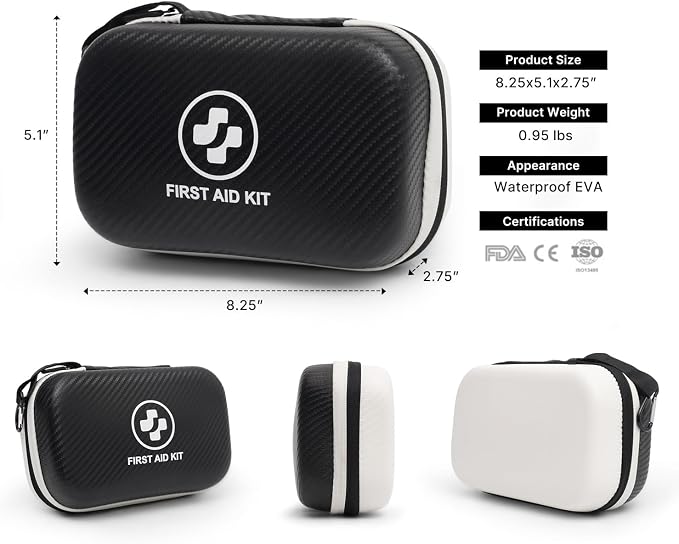 315 Piece Emergency Kit – Waterproof Hard Shell EVA First Aid Kit - Image 2