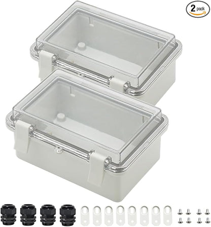 Zulkit 2pcs Junction Box ABS Plastic Dustproof Waterproof IP65 Electrical Boxes by Zulkit