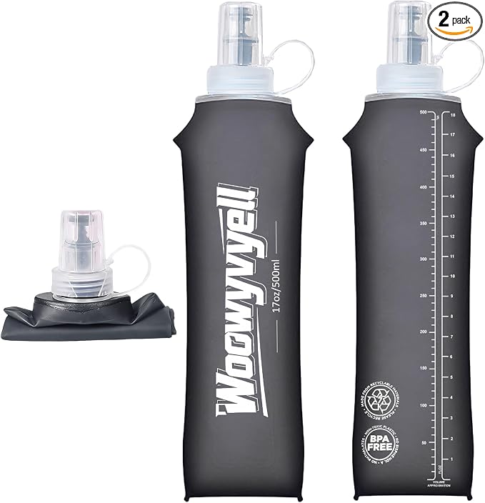 Running Vest Soft Flask, Collapsible Water Bottles by Unknown