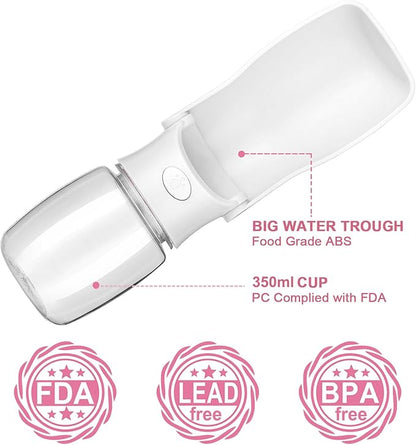 Portable Dog Water Bottle, Foldable Dog Water Bottle Leak Proof Dispenser - Image 2