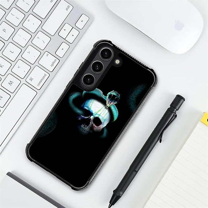 for Samsung Galaxy S23 Plus Case, Skeleton Winding Snake Pattern Graphic Design - Image 7