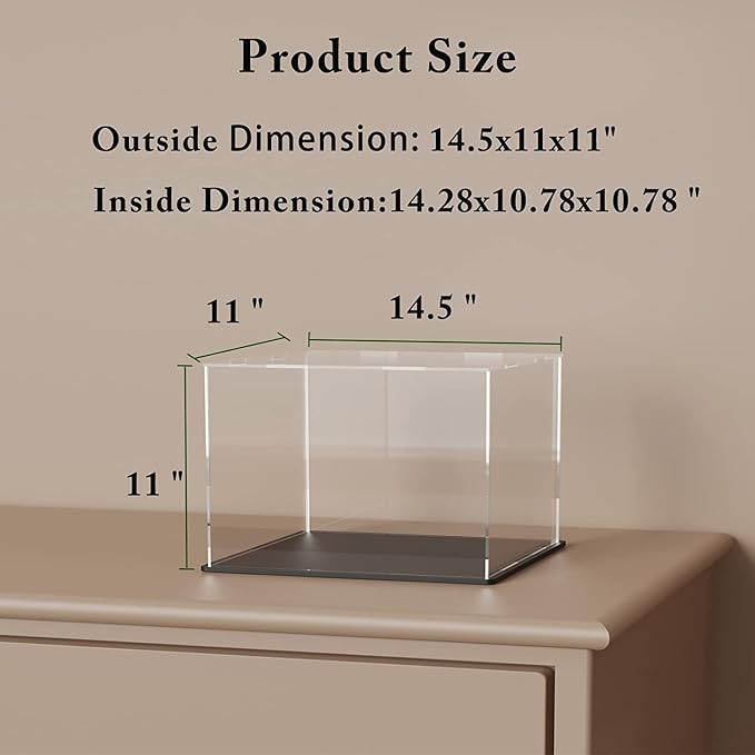 SVENJBB Acrylic Display Case, Large Clear Acrylic Box - Image 5