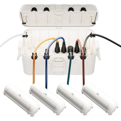 RESTMO 5-Piece Outdoor Waterproof Electrical Box Set – 12.5" x 8.5" x 5" Large by Restmo