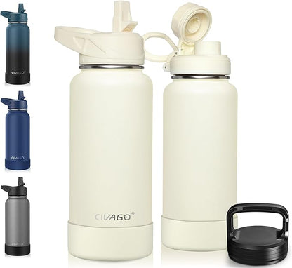 CIVAGO 32 oz Insulated Water Bottle by CIVAGO