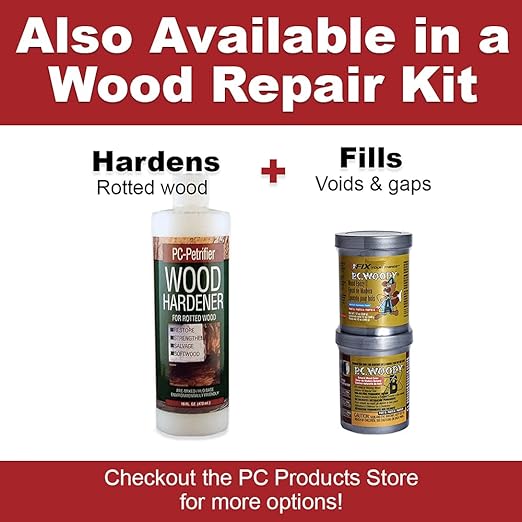 PC Products PC-Woody Wood Repair Epoxy Paste, Two-Part 48 oz in Two Cans - Image 6