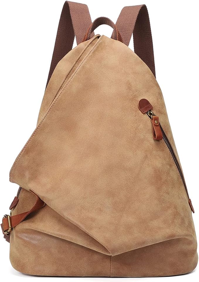 KL928 PU Leather Vintage Backpack – Large Casual Daypack Outdoor Travel by KL928