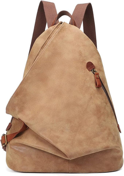 KL928 PU Leather Vintage Backpack – Large Casual Daypack Outdoor Travel by KL928