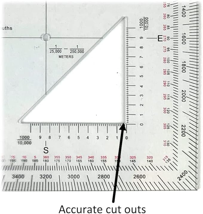 Land Nav Kit with Lensatic Compass, Protractor, Pace Counter & Map Markers - Image 6